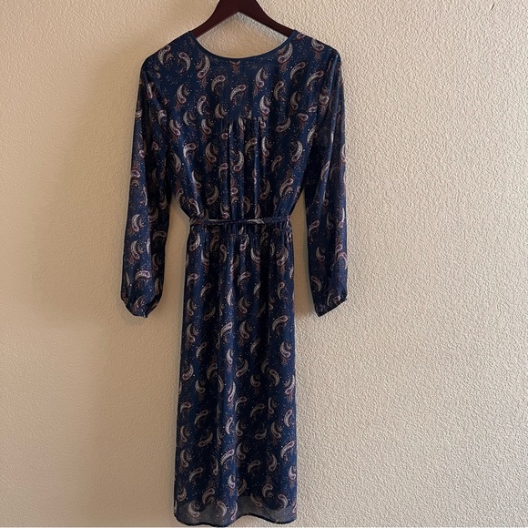 DR2 Midi Paisley Belted Dress Size Small - Picture 5 of 9